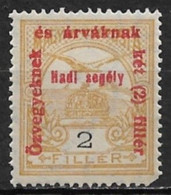 Hungary 1915. Scott #B36 (MH) Turul And Crown Of St. Stephen - Unused Stamps