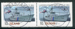 ICELAND  2001 Coastguard Anniversary Booklet Pair Used.  Michel 973 Dl-Dr - Gebraucht