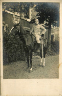 Angers * Carte Photo * Militaire à Cheval * Régiment Militaria - Angers