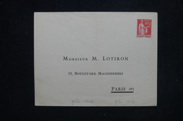 FRANCE - Entier Postal Type Paix Avec Repiquage Privé - Non Circulé ( Pli Central ) - L 118300 - Overprinted Covers (before 1995)