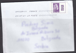 France Modern Cover To Serbia - Brieven En Documenten