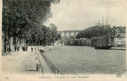 Morlaix * Vue Prise Du Cours Beaumont * Pont Viaduc * Bateau Voilier 3 Mâts - Morlaix