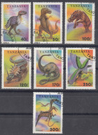 Tanzania 1994 Prehistoric Animals Used Set - Tanzania (1964-...)