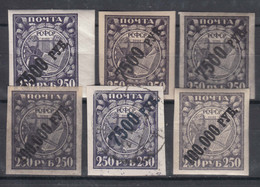 Russia USSR 1922 Mi#180,190 Diff. Types, Mint Hinged/never Hinged/used - Unused Stamps
