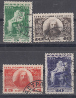 Russia USSR 1934 Mi#476-479 Used - Gebraucht