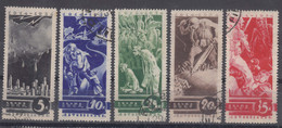 Russia USSR 1935 Mi#494-498 Used - Usados