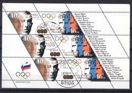 Slovenia 1992 Olympic Games Mi#27-28 Kleinbogen FDC Cancel - Slovenië