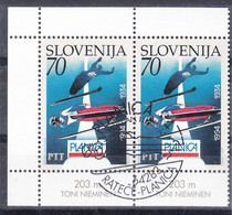 Slovenia 1994 Mi#78 FDC Cancel Pair - Slovenia