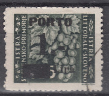 Istria Litorale Yugoslavia Occupation, Porto 1946 Sassone#14 Overprint I, Used - Joegoslavische Bez.: Istrië