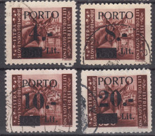 Istria Litorale Yugoslavia Occupation, Porto 1945 Sassone#2-5 Overprint I, Used - Occup. Iugoslava: Istria