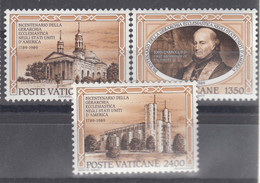 Vatican 1989 Mi#993-995 Mint Never Hinged - Unused Stamps