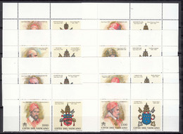Vatican 1999 Mi#1269-1276 Zf Mint Never Hinged - Unused Stamps