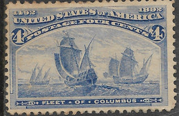 EE.UU. -  Fx. 492 - Yv. 84 - 4 C. Ultramar - 4º Centenario Del Descubrimiento De América - 1892 - * - Unused Stamps