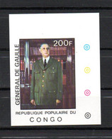 AD1-7 Congo N° 477 ** NON DENTELE .De Gaulle  A Saisir !!! - Neufs