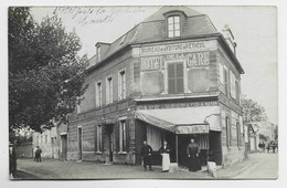 VETHEUIL CARTE PHOTO HOTEL DE LA GARE BUREAU DE LA VOITURE DE VETHEUIL - Mantes La Jolie