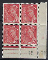 FR Coins Datés YT 412 " Mercure 30c. Rouge " Neuf** Du 19.5.39 - 1930-1939
