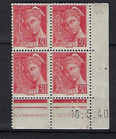 FR Coins Datés YT 412 " Mercure 30c. Rouge " Neuf** Du 18.5.40 - 1930-1939