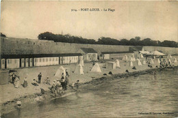 Port Louis * Vue Sur La Plage * Cabines De Bain - Port Louis