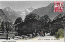 WILDERSWIL → Belebte Strasse Am Weg Nach Wilderswil Anno 1913 - Wilderswil