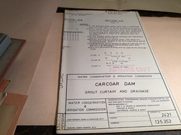 Australie Barrage De Carcoar  Dam Site 1969 Construction Du Barrage  International Engineering Service Consortium - Travaux Publics