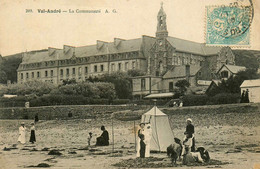 Val André * La Communauté * 1906 * Hôtel BELLEVUE * Cabine Tente De Bain * Coiffe - Pléneuf-Val-André