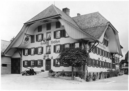 LANGNAU IM EMMENTAL → Gasthaus Hirschen Mit Oldtimer Davor, Fotokarte Anno 1943 - Langnau Im Emmental