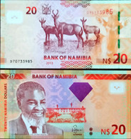 Namibia  20 Dollars Unc 2013 - Namibie