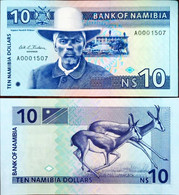 Namibia  10 Dollars Unc - Namibië