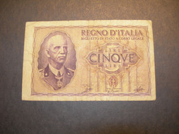 Italia 5 Lire Vitt. Emaniele III - Italië– 5 Lire