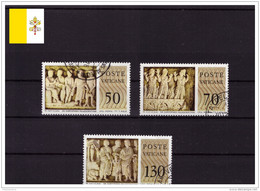Vaticano 1977 - ° - Sarcofaghi Paleocristiani - Sas.626-627 629 (vat397) - Used Stamps