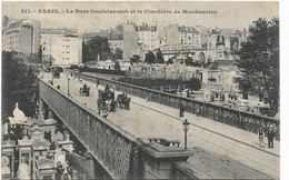 75 Paris 75018  - Le Pont Goulaincourt Et Le Cimetiere De   Montmartre - Arrondissement: 18