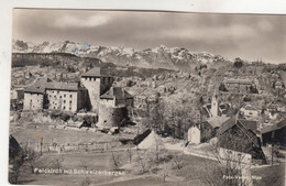 A9738) FELDKIRCH Mit Schweizerbergen - TOP VARIANTE KIRCHE Häuser Alt ! 1954 - Feldkirch
