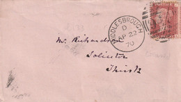 Busta - 1 PENNY ROSSO - Middlesbrough - 1870 - Covers & Documents