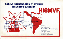 QSL QSO Card Amateur Radio Station Funkkarte Republica Dominicana Santo Domingo Radio Club 1976 Maximo Valdes - Radio Amatoriale