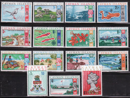 Cayman Islands 1969 Complete Set Of Definitive Stamps In Mounted Mint Condition. - Iles Caïmans
