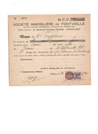 Timbre Fiscaux De MONACO - Revenue