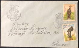 1967 100 YEARS OF THE MILITARY NAVAL CLUB FDC ON PLAIN COVER USED TO ISLAND OF COLOANE - Storia Postale