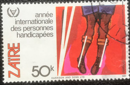 Zaïre - C7/42 - (°)used - 1981 - Michel 736 - Internationaal Jaar Van De Gehandicapten - Used Stamps