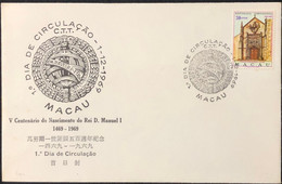 1969 500 YEARS OF THE BIRTH OF D. MANUEL I  FDC - Cartas & Documentos