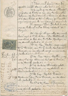 Delcampe - DOCUMENT NOTARIAL AFFRANCHI AVEC 9 TIMBRES CPOPIES N° 10 - ANNEE 1892 -LYON - Autres & Non Classés