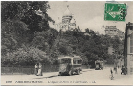 75 Paris 75018  -  Le Square  Saint Pierre Et Le  Sacre Coeur - Arrondissement: 18