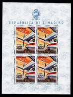 1965 San Marino Saint Marin 500 LIRE AEREO Foglietto MNH** Posta Aerea, Airmail Souv. Sheet - Blocchi & Foglietti