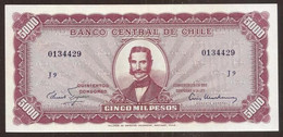 CHILE. 5 Escudos On 5000 Pesos S/F(1960-61). Pick 130. - Chili