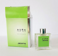 Miniatures De Parfum  AURA FOR MEN  EDT  De  JACOMO   5 Ml  + Boite - Miniaturen Herrendüfte (mit Verpackung)