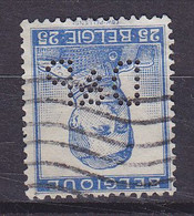 Belgium Perfin Perforé Lochung 'D&P' 1912 Mi. 102 I, 25c. Albert I. Stamp Edw. Pellens Am Unteren Rand (2 Scans) - 1909-34