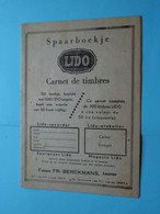 Spaarboekje LIDO Carnet De Timbres ( Firma Fr. BERCKMANS, LEUVEN ) > ( See / Voir Scan ) ! - Matasellos Generales