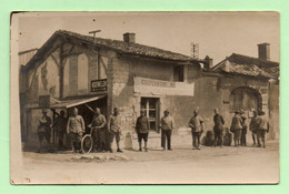 CARTE / PHOTO - "COOPERATIVE MILITAIRE" - Animation, Personnages - Mourmelon ? - Oorlog 1914-18