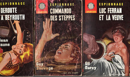 3 Romans  Editions   Arabesque Espionnage     N:346. 375 Et 382 Divers  De 1964 à 1965 - Editions De L'Arabesque