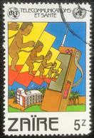Zaïre - C7/42 - (°)used - 1982 - Michel 754 - Telecommunicatie En Gezondheid - Used Stamps