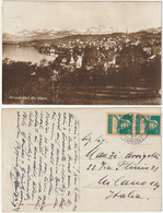 HORGEN UND DIE ALPEN - SVIZZERA - SCHWEIZ - SUISSE - SWITZERLAND - VIAGG. 1928 -78335- - Horgen